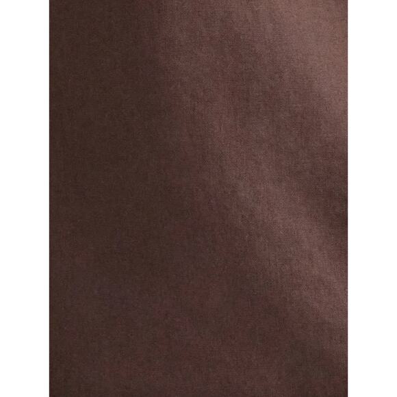 MATE the Label Poplin Long Sleeve Button Down Shirt Brown Small Organic Cotton - Picture 5 of 10